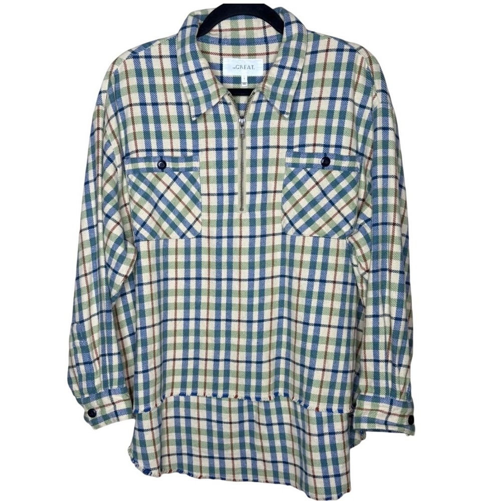 the Great. Women Mountaineer Plaid Flannel Shirt Size 1/Small Oversized Outdoors